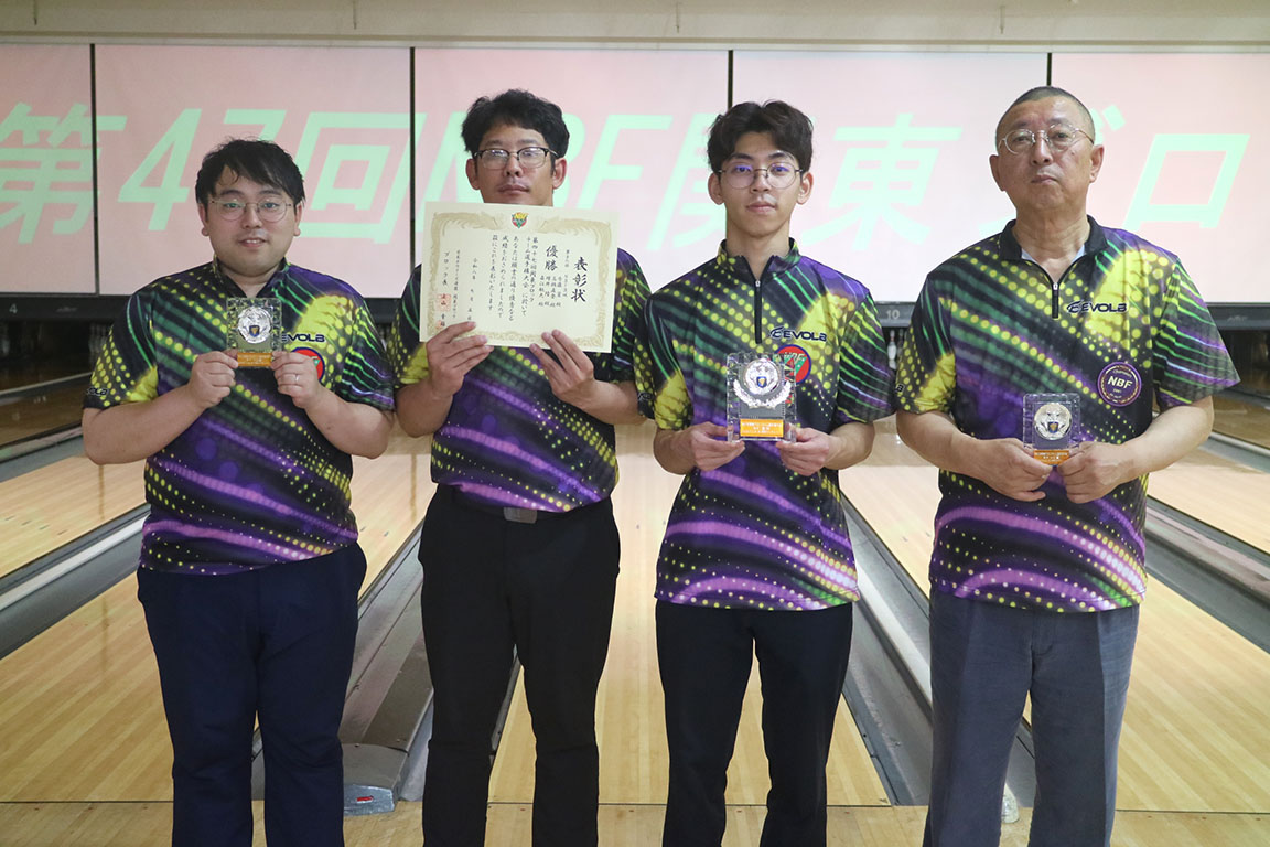 斉藤 翼選手　高橋 直登選手　増井 陸選手　森江 航大選手（茨城）